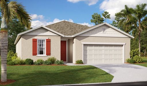 New construction Single-Family house 125 Hilltop Bloom Loop, Haines City, FL 33844 Slate- photo 0