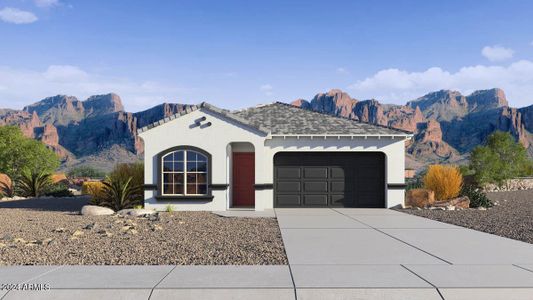 New construction Single-Family house 15424 W Desert Hollow Drive, Surprise, AZ 85387 Dove- photo 0