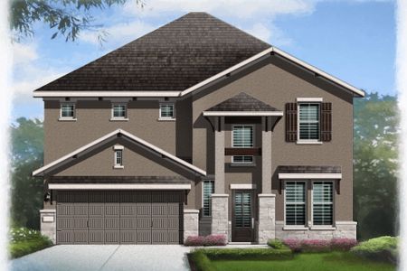 New construction Single-Family house 329 Stellar Wind Drive, Andice, TX 78628 Lennox- photo 0