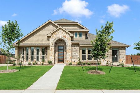 New construction Single-Family house 1125 Windy Vista Drive, Midlothian, TX 76065 Hawthorne II Side Entry- photo 0