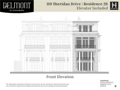 New construction Townhouse house 110 Sheridan Drive, Atlanta, GA 30305 Plan: 26 – Elevator- photo 5 5