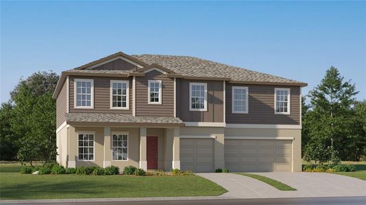 New construction Single-Family house 15210 Zircon Red Drive, Wimauma, FL 33598 Olympia- photo 0
