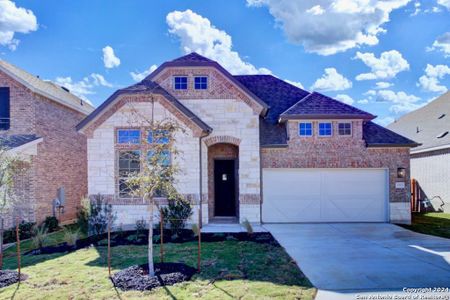 New construction Single-Family house 1587 Seekat Drive, New Braunfels, TX 78132 Premier Series - Willow- photo 0