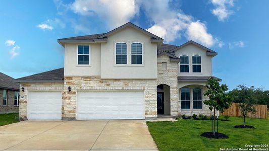 New construction Single-Family house 307 Trojan Creek, Cibolo, TX 78108 The Stonewall- photo 0