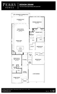 New construction Single-Family house 1415 Plum Tree Way, Georgetown, TX 78628 Design 2504W- photo 1 1