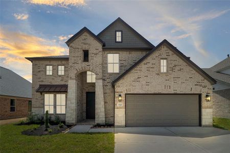 New construction Single-Family house 3040 Mesquite Pod Trail, Conroe, TX 77301 Plan 652- photo 0