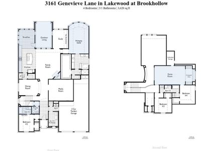 New construction Single-Family house 3161 Genevieve Lane, Prosper, TX 75078 248H Plan- photo 1 1