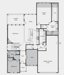New construction Single-Family house 1600 Monet Drive, Little Elm, TX 75068 Peridot- photo 1 1