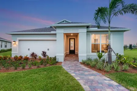 New construction Single-Family house 13933 Sw Gingerline Dr, Port Saint Lucie, FL 34987 Palmary- photo 0