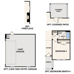 Rainier Floor Plan, First Floor Options