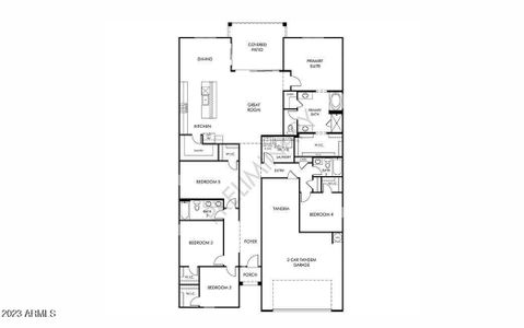 New construction Single-Family house 35405 W Marin Avenue, Maricopa, AZ 85138 Bailey- photo 0