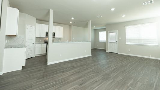 Family Room to Kitchen and Dining Area