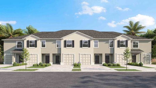 New construction Townhouse house 11262 Crescent Deer Drive, Land O' Lakes, FL 34638 Glen- photo 1 1