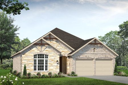 New construction Single-Family house 129 Rocky View Ln., Georgetown, TX 78628 Oaks 1596- photo 0