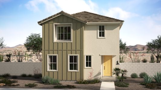 Farmhouse Elevation | Millennial | Solvida at Estrella | New Homes in Goodyear, AZ | Landsea Homes