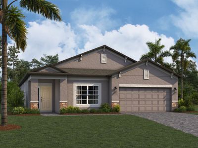 New construction Single-Family house 33224 Amling Pecan Branch, Wesley Chapel, FL 33545 Newport II- photo 2 2