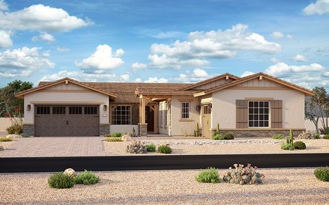 New construction Single-Family house 21009 E. Starflower Drive, Queen Creek, AZ 85142 Belmonte- photo 0 0