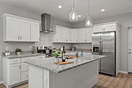 kitchen with granite countrtops