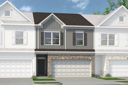 New construction Townhouse house 2665 Ravencliff Drive, Unit 64, Austell, GA 30168 Ellison II- photo 0