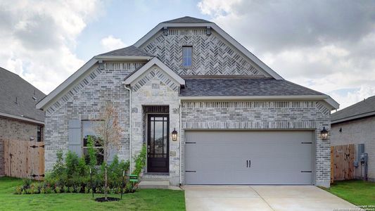 New construction Single-Family house 9928 Heeler Hand Trail, San Antonio, TX 78254 Design 2410W- photo 0