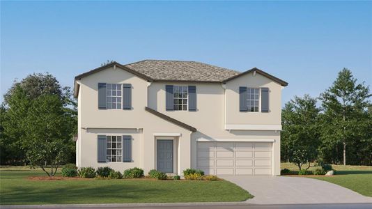 New construction Single-Family house 13056 Garnet Raspberry Avenue, Wimauma, FL 33598 Raleigh II- photo 0