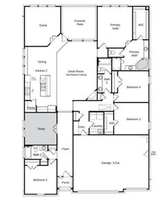 Structural options added include: study in lieu of dining room.