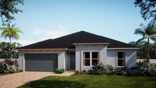 West Indies Elevation | Evergreen | Country Club Estates | New Homes in Palm Bay, FL | Landsea Homes