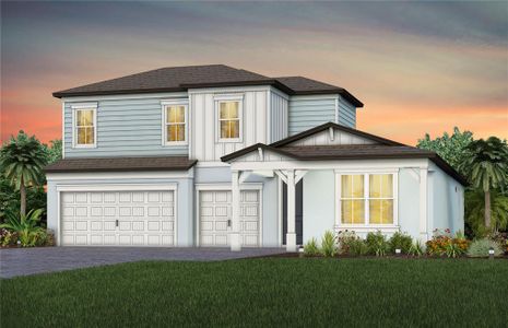 New construction Single-Family house 5341 Everlong Drive, Apollo Beach, FL 33572 Mahogany- photo 0 0