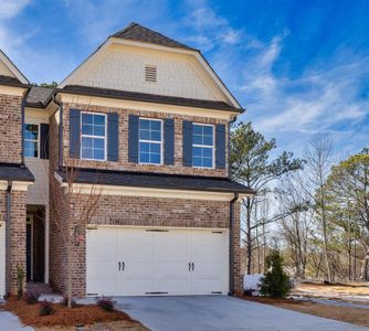 New construction Townhouse house 1567 Gin Blossom Circle, Lawrenceville, GA 30045 The Davenport- photo 0