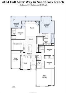 New construction Single-Family house 4104 Fall Aster Way, Aubrey, TX 76227 234 Plan- photo 1 1