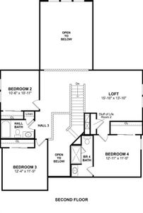 The Omaha floor plan by K. Hovnanian Homes. 2nd Floor Shown. *Prices, plans, dimensions, features, specifications, materials, and availability of homes or communities are subject to change without notice or obligation.