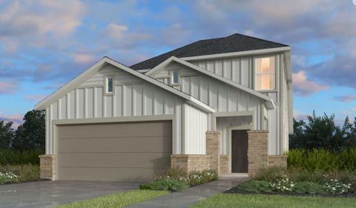 New construction Single-Family house 18026 Whitetail Run Lane, Hockley, TX 77447 Cello II- photo 0