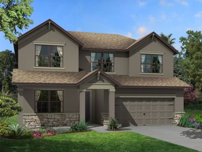 New construction Single-Family house 7678 Hemlock Seed Drive, Wesley Chapel, FL 33545 Santa Monica- photo 0