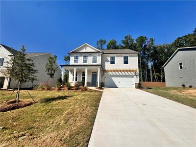 New construction Single-Family house 5388 Heron Bay Boulevard, Locust Grove, GA 30248 Hampstead- photo 0