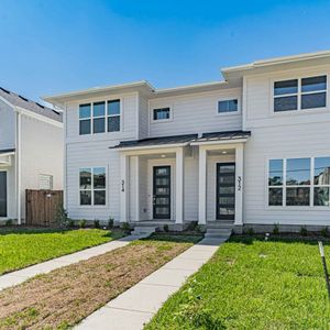 New construction Townhouse house 404 Sunset Ln, Fort Worth, TX 76114 Kinsey- photo 0