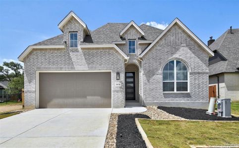 New construction Single-Family house 1638 Houghton Park, Bulverde, TX 78163 Denton Plan- photo 0