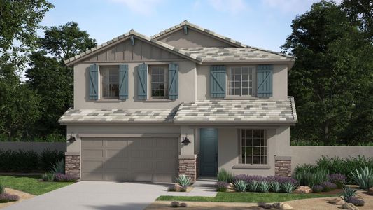 Craftsman Elevation with Optional Stone | Grand | Sunrise - Canyon Series | Surprise, AZ | Landsea Homes