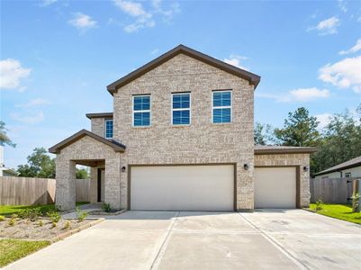 New construction Single-Family house 9543 Caney Trails Road, Conroe, TX 77303 BRISTOL- photo 0