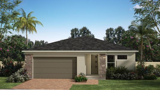 Modern Elevation - Meadowood at St. Johns Preserve in Palm Bay, FL by Landsea Homes