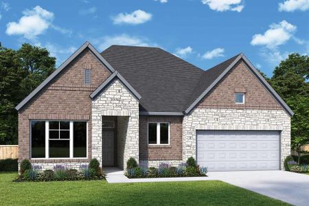 New construction Single-Family house 5123 Benton Woods Trail, Rosenberg, TX 77471 The Omaha- photo 0