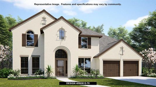 New construction Single-Family house 5507 Rocky Banks Way, Fulshear, TX 77441 Design 4098W- photo