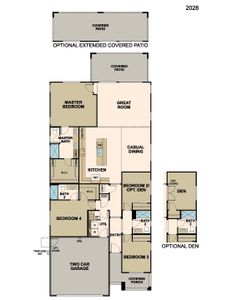 New construction Single-Family house 17419 W. El Caminito Drive, Waddell, AZ 85355 Granite Vista Avanti - Plan 2028- photo 3 3