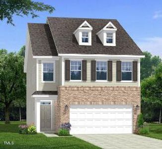 New construction Townhouse house 201 Burford Way, Angier, NC 27501 Callaway- photo 0