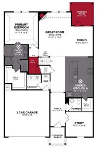 Beazer Homes Stark Farms Cascade Floorplan.