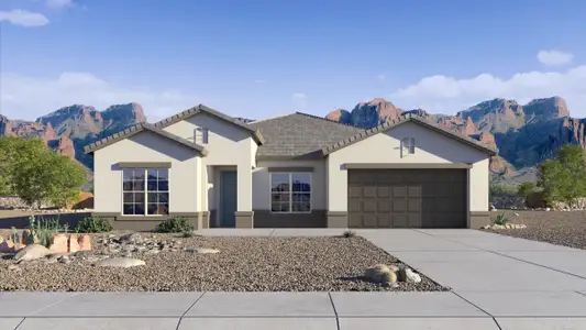 New construction Single-Family house 15441 W Cottontail Ln, Surprise, AZ 85387 Pearl- photo 0