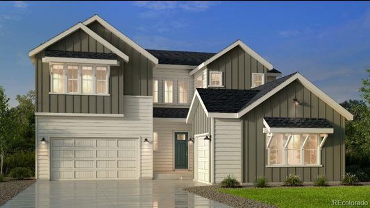 New construction Single-Family house 16776 Black Rose Circle, Parker, CO 80134 Steamboat | A Multi-Gen Home- photo 0