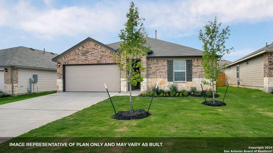 New construction Single-Family house 1621 Lilyturf Road, New Braunfels, TX 78130 The Bellvue- photo 0