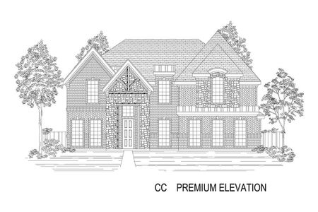 New construction Single-Family house Hillcrest II FS (w/Media), 5112 Amherst Court, Parker, TX 75002 - photo