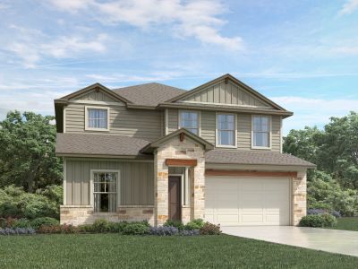 New construction Single-Family house 2823 Mill Run Bend, Round Rock, TX 78665 The Reynolds (890)- photo 1 1
