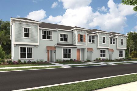 New construction Townhouse house 2368 Zaballina Place, Kissimmee, FL 34747 Clearwater III- photo 0 0